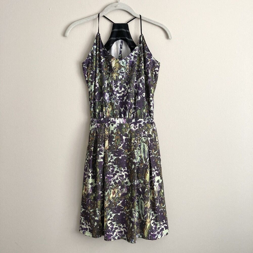 Lululemon City Summer Floral Sport Open Racerback Tank Dress Size 4 Athleisure